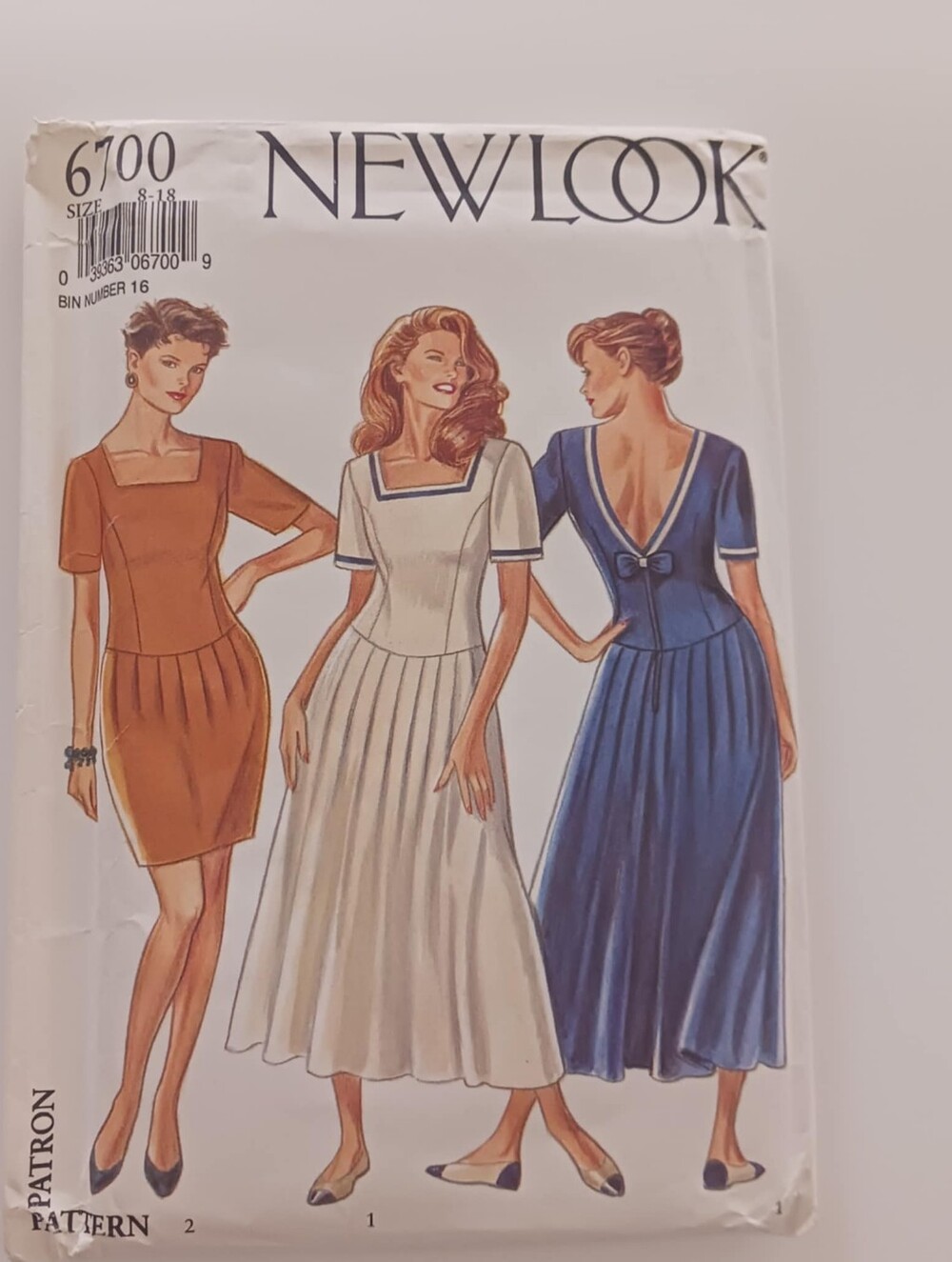 New Look 6700  Sewing Pattern Dress Six Sizes in One Size 8 - 18 Women’s Uncut